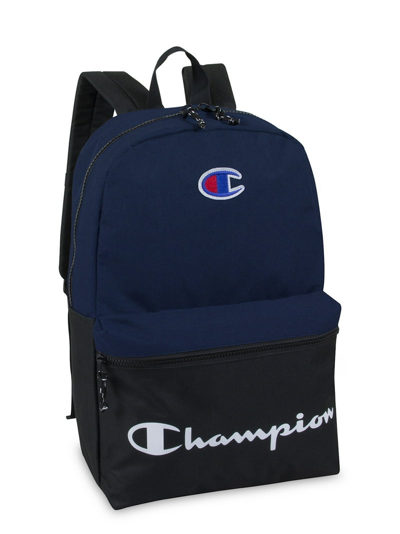 Champion Unisex Adult Manuscript School Book Bag, Blue Backpack 