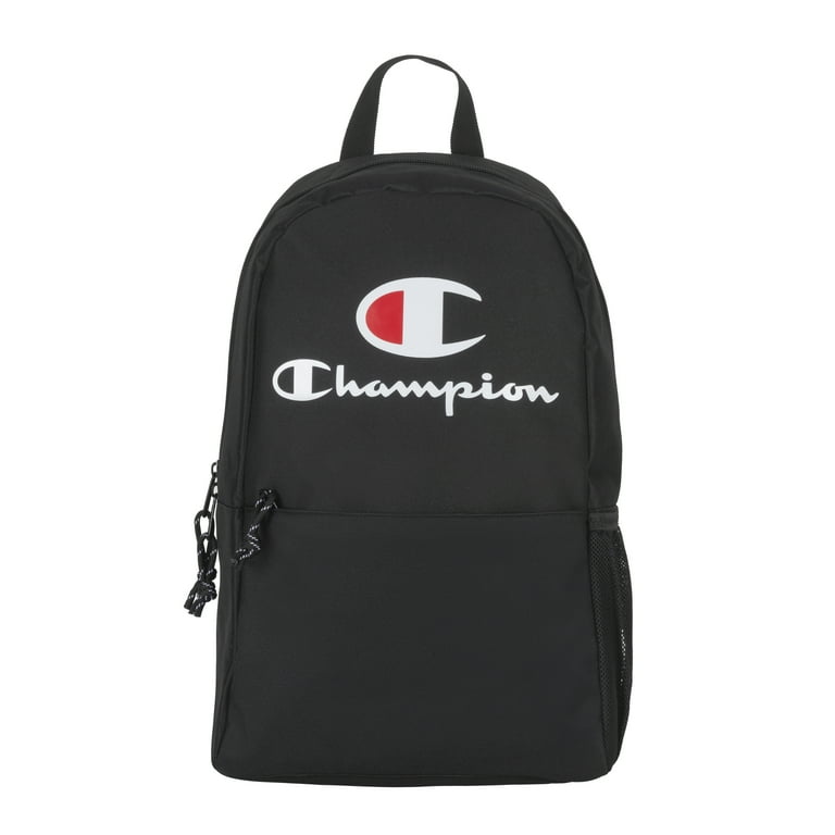 Champion black 2025 and white backpack