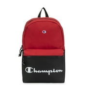 Champion Unisex Manuscript Adult Polyester School Backpacks, Bright Red