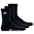 thumbnail image 1 of Champion Unisex Socks, 3 Pairs - Crew Socks Basic Black Eu 35-38 (Uk 3-5), 1 of 3