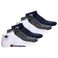 thumbnail image 1 of Champion Unisex Socks, 3 Pairs - Quarter Socks Basic Blue/White/Grey Eu 35-38 (Uk 3-5), 1 of 7