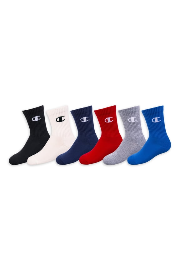 Unisex Socks, 6 Pack Crew Socks Sizes 7-11