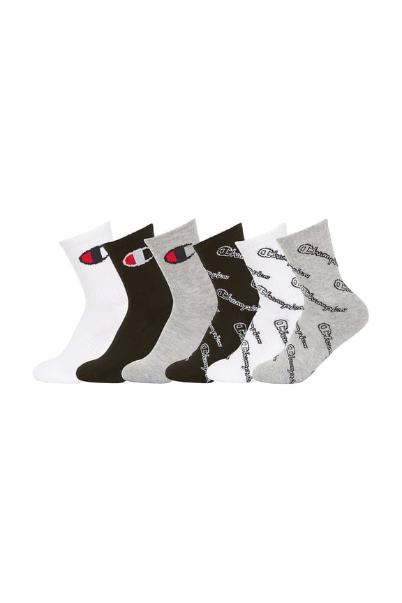 Unisex Socks, 6 Pack Crew Socks Sizes 7-9
