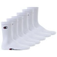 thumbnail image 1 of Champion Unisex Socks, 6 Pairs - Crew Socks Basic White Eu 43-46 (Uk 9-11), 1 of 3