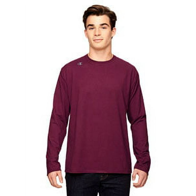 Champion vapor cotton clearance long sleeve tee