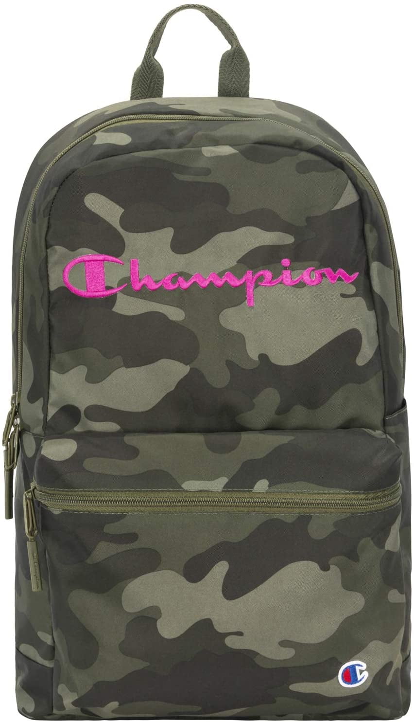 Champion Varsity Backpack One Size Camo Olive Fuchsia