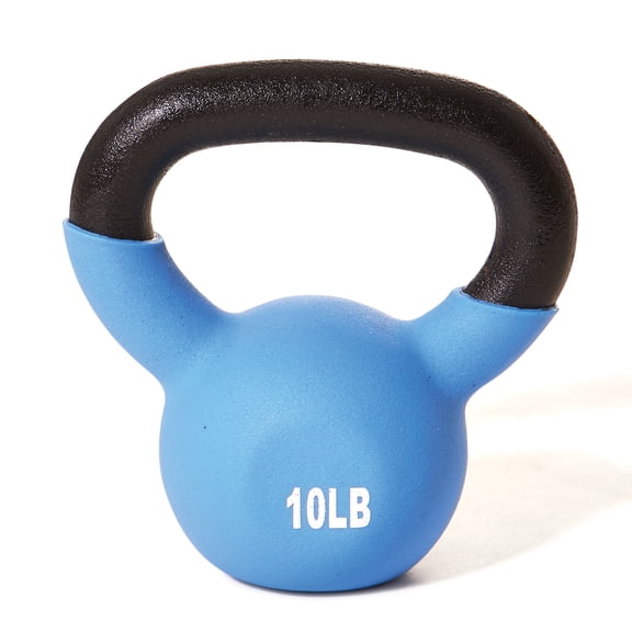 Champion Vinyl Coated 10-Pound Kettebell, Light Blue