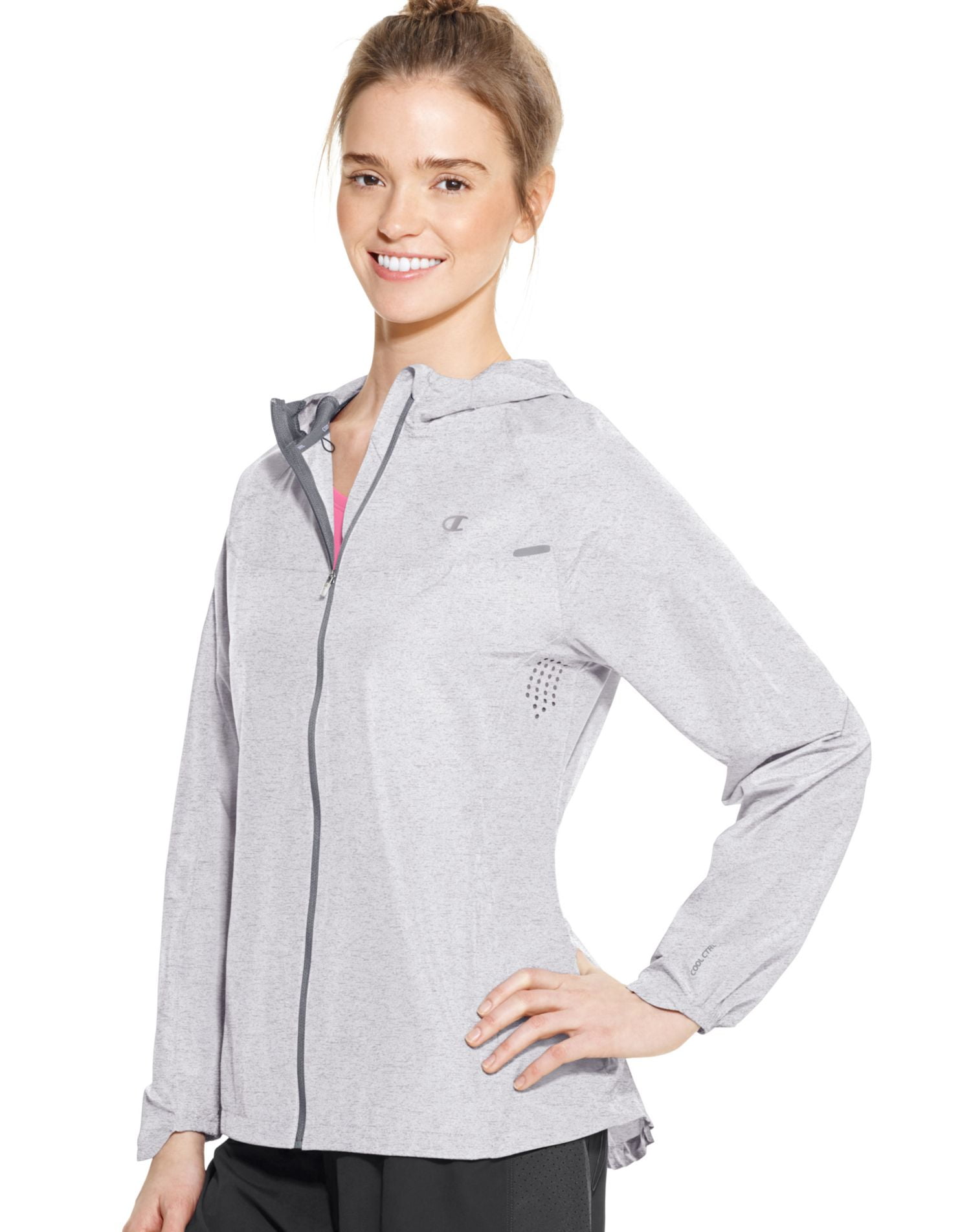 Champion Women Hooded Long Sleeve athletic warm up and track