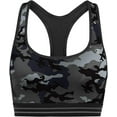 thumbnail image 1 of Champion Women's Absolute Workout Sports Bra Bra, Leaf camo Neutral/Black, Medium, 1 of 4