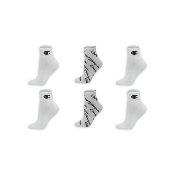 Champion Women's Athletic Ankle Sock, 6 Pack