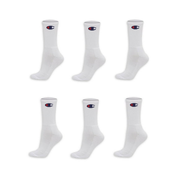 Champion Women's Athletic Crew Sock, 6 Pack