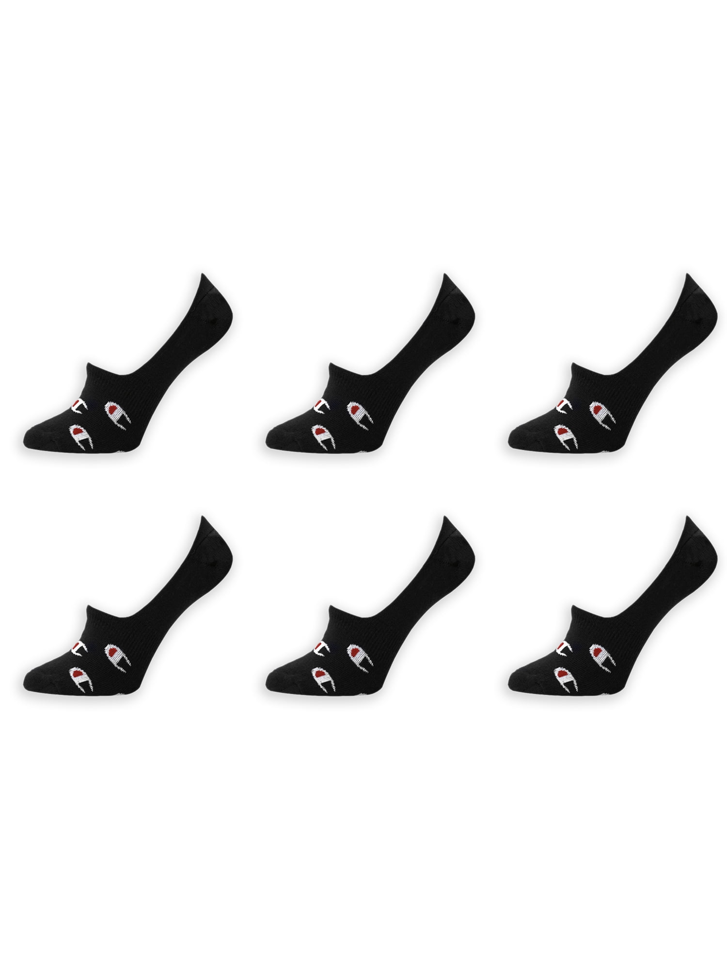 Champion Women's Athletic Invisible Liner Socks, 6 Pack