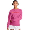 thumbnail image 1 of Champion Women's Athletics Powerblend Boyfriend Crew, Script Logo, 1 of 4