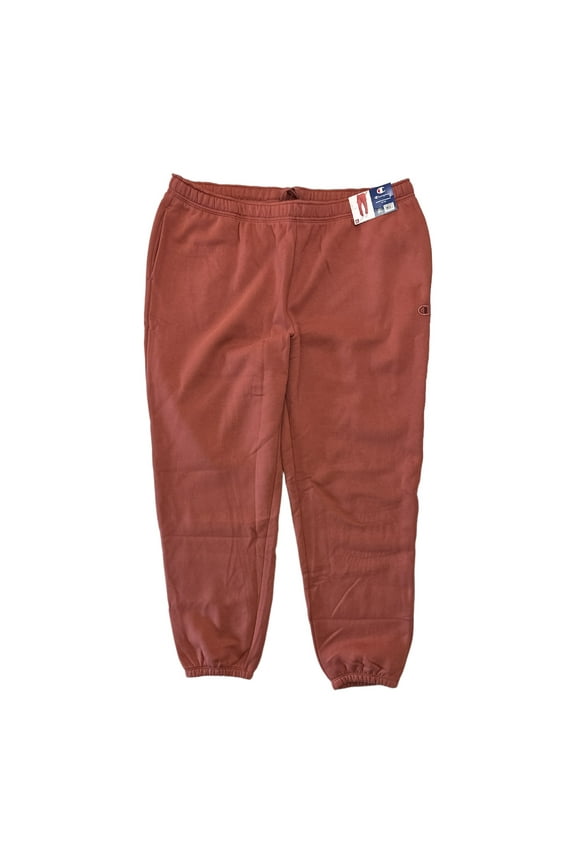 Women's Authentic Athleticwear Fleece Lined Drawstring Sweatpant (Sandalwood Red, XL)