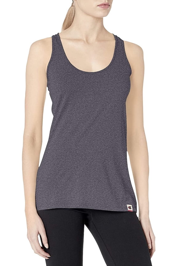 Women's Authentic Originals Triblend Jersey Swing Tank Top, Charcoal Heather, Medium