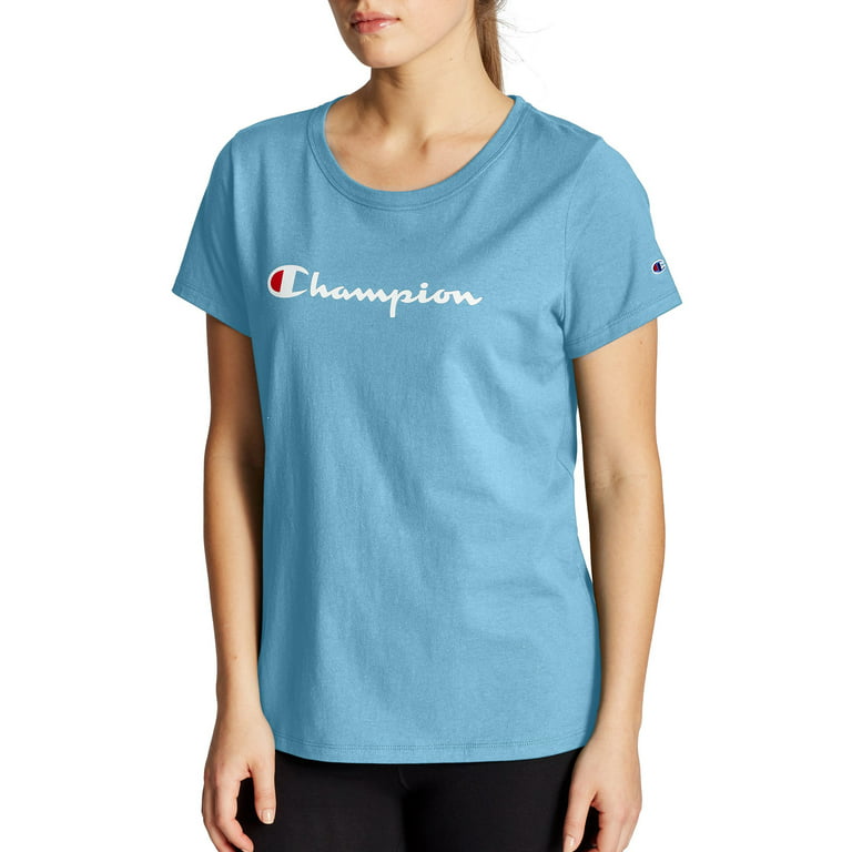 Champion Women's T-Shirt - Blue - S