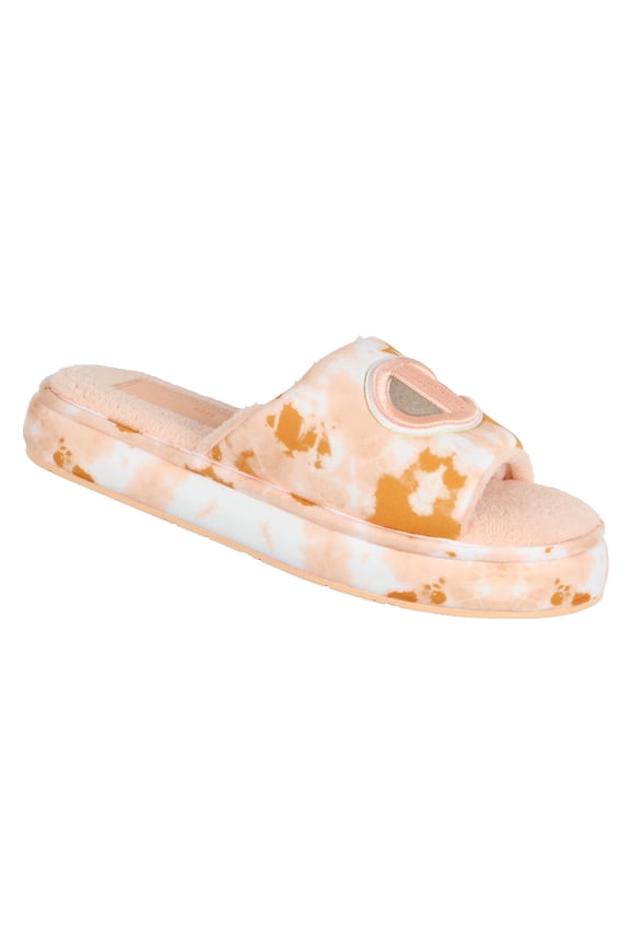Women's Cloud Dye Plush Slippers sz 7 Peach Cloud CPS10344W