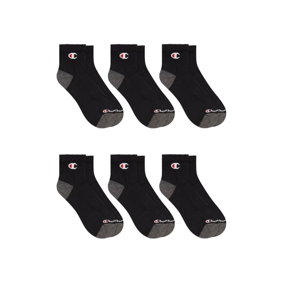 Champion Women’s Cotton Flex Half Terry Ankle Lightweight Socks, 6 Pack, Sizes 4-10