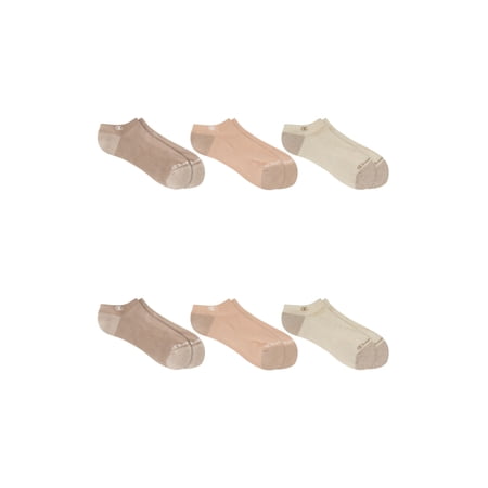Champion Women’s Cotton Flex No Show Cushioned Socks, 6 Pack, Sizes 4-10