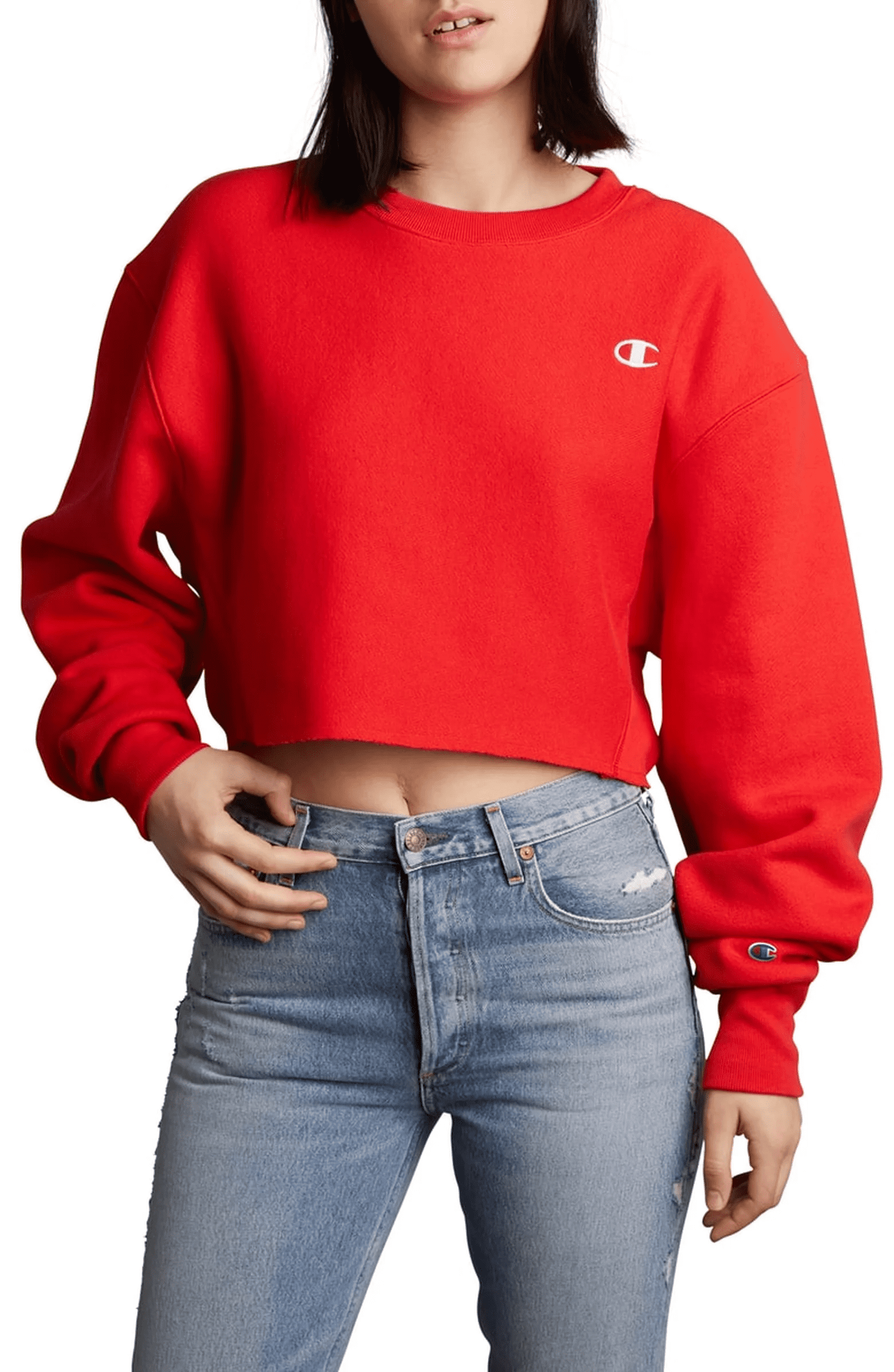 Champion crewneck croptop 2025