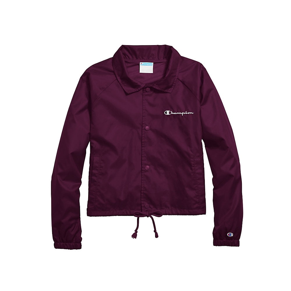 Champion Women s Cropped Heritage Coaches Jacket Walmart