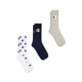 thumbnail image 1 of Champion Women’s Cushion Crew Socks Heritage Collection, 3 Pack, Sizes 4–10, 1 of 6