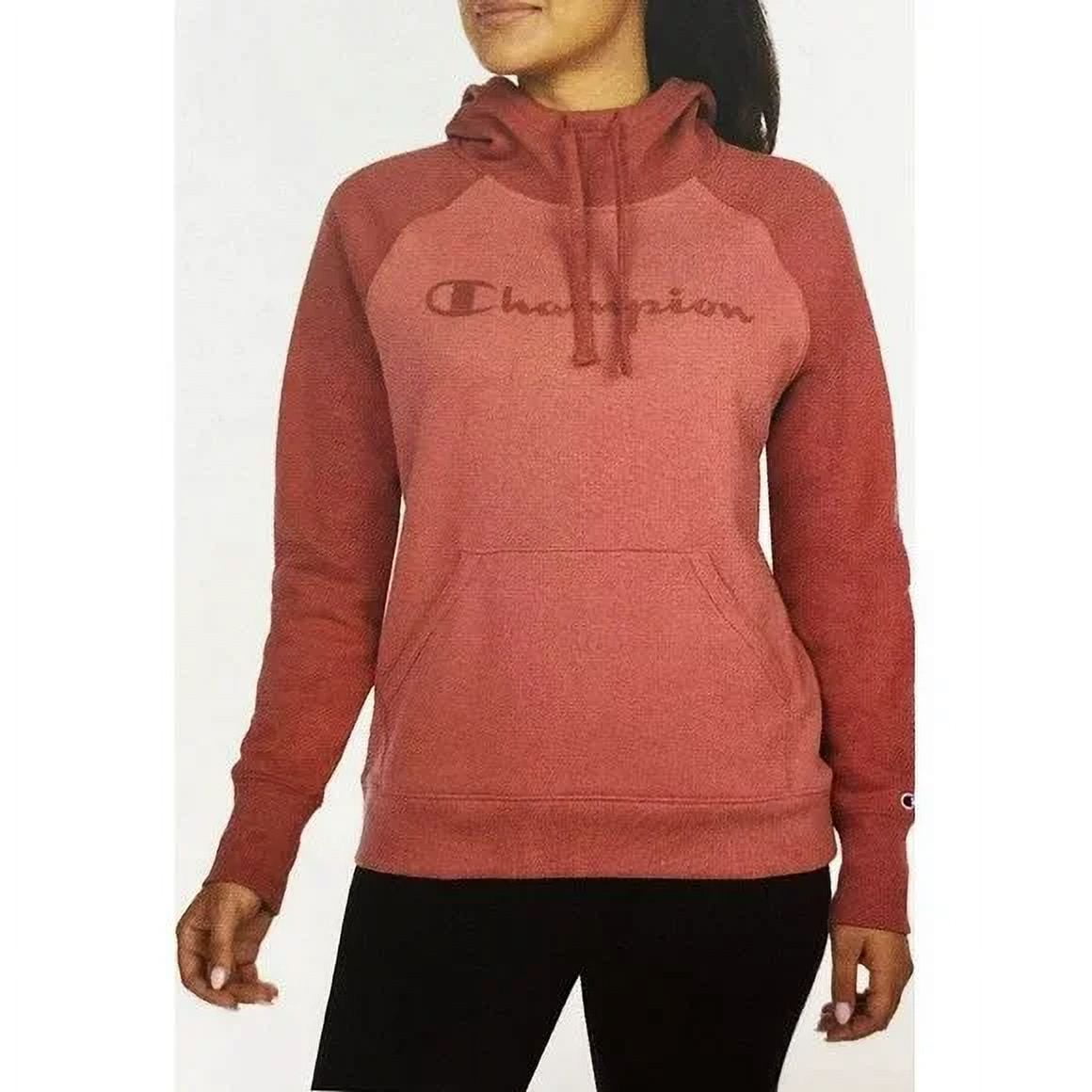 Champion Women's Fleece Hooded Pullover Sandalwood Red Large