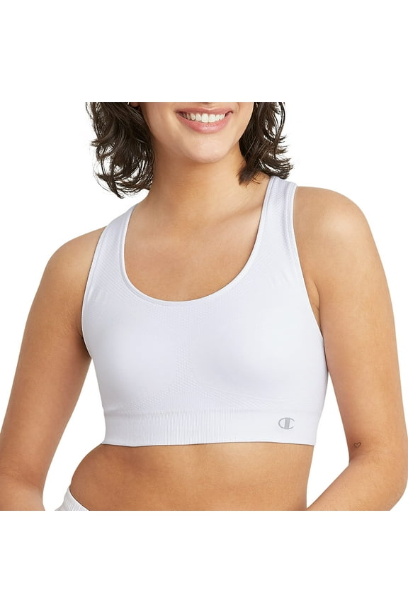 Women's Freedom Seamless Racerback Sports Bra, White, Medium