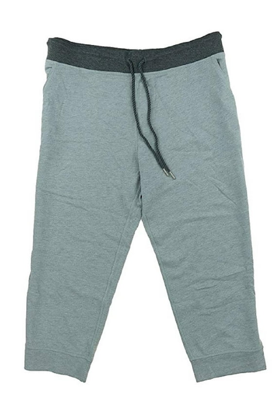 Women's French Terry Cropped Pant - Gray(Small)