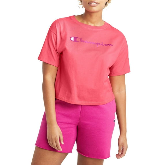 Champion Women's Graphic Cropped Tee