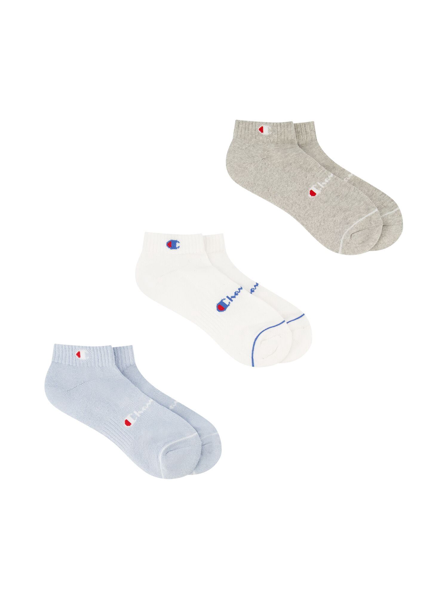 Champion Women’s Heritage Collection Cushion Cotton Blended Low Cut Socks, 3 Pack, Sizes 4–10