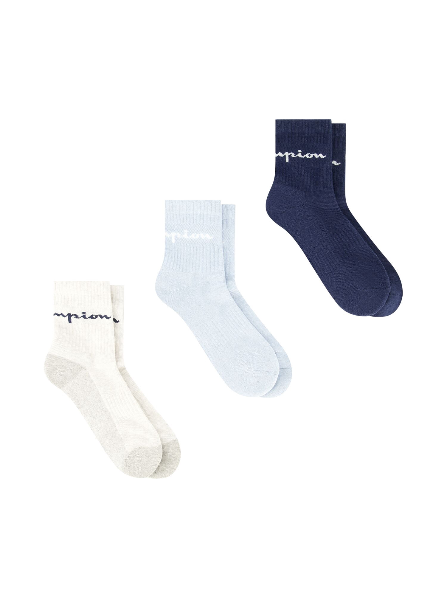 Champion Women’s Heritage Collection High Ankle Cushion Socks, 3 Pack, Sizes 4–10
