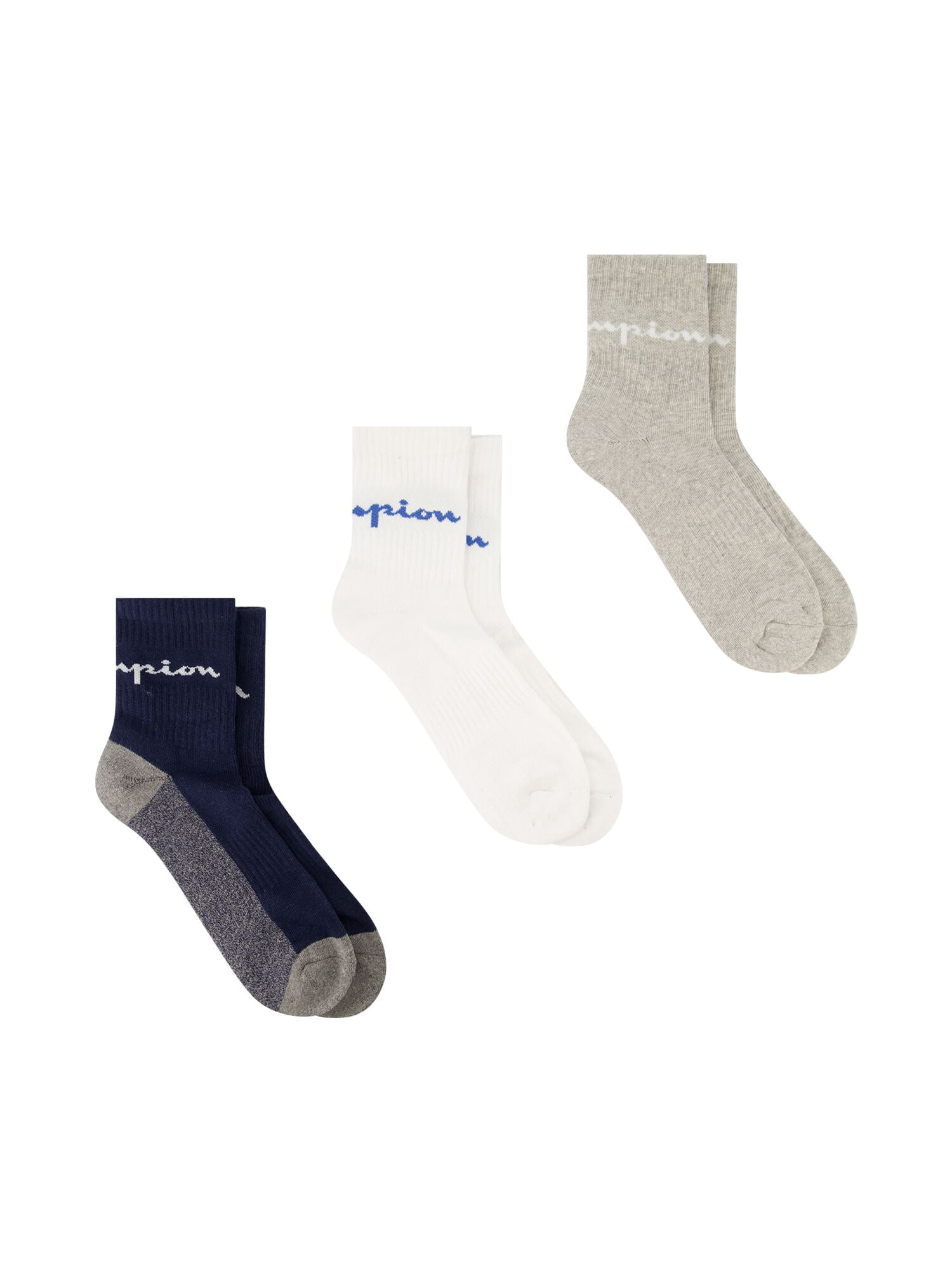 Champion Women’s Heritage Collection High Ankle Cushion Socks, 3 Pack, Sizes 4–10