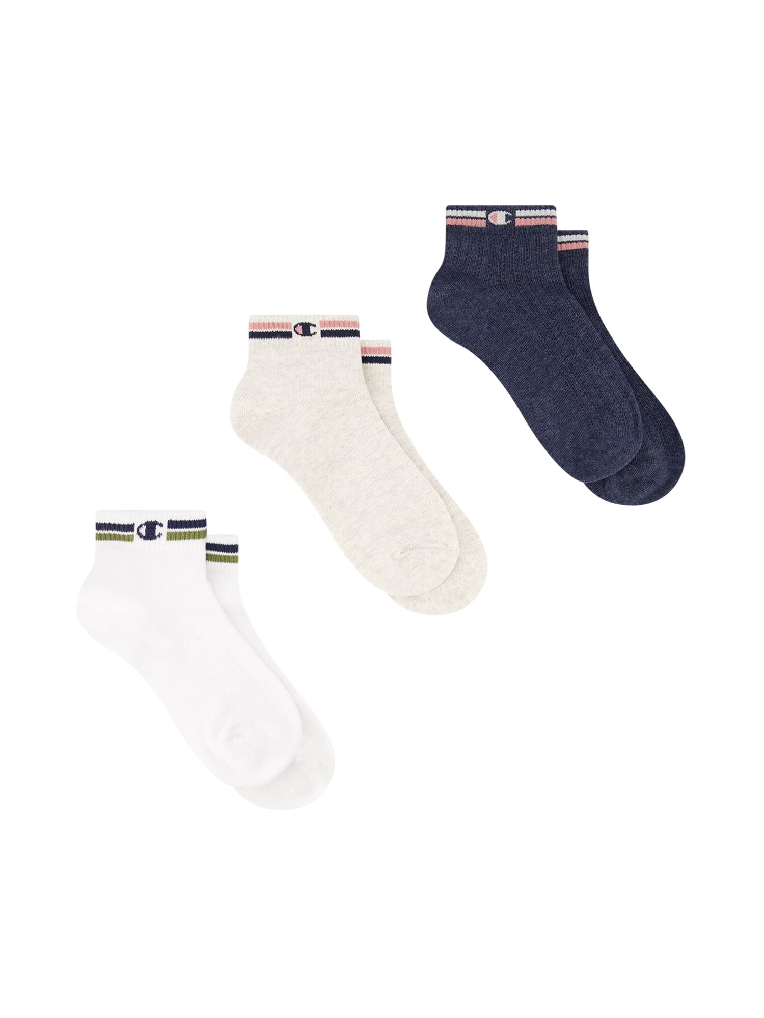 Champion Women’s Heritage Collection Lightweight Ankle Socks, 3 Pack, Sizes 4-10