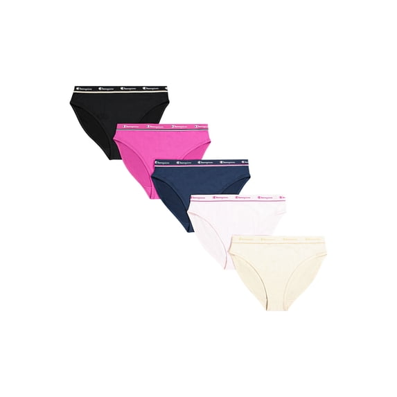 Champion Women’s High Cut Bikini Underwear, 5 Pack, Sizes S - 2XL