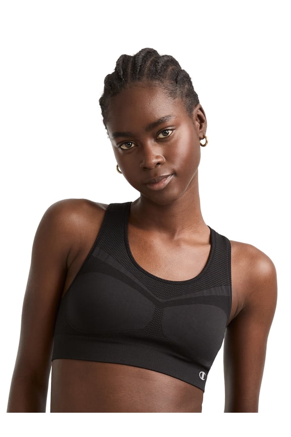 Women's The Infinity Racerback Sports Bra, Moderate Support, Seamless, Moisture-Wicking, Sizes XS-XL
