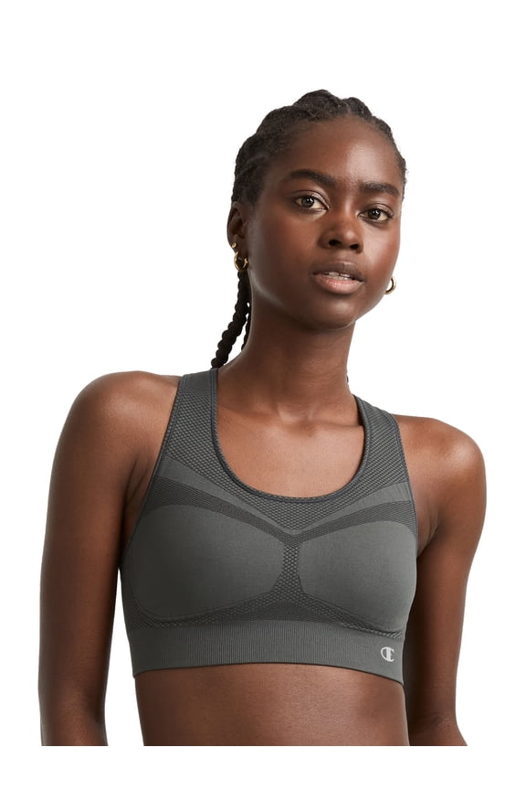 Women's The Infinity Racerback Sports Bra, Moderate Support, Seamless, Moisture-Wicking, Sizes XS-XL