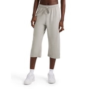 Champion Women’s Lightweight Lounge Capri Pants with “C” Logo, Standard Fit, Cotton-Blend Fabric, Sizes S-XXL
