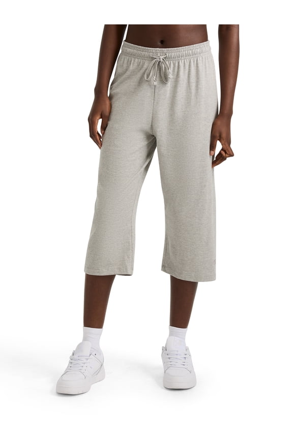 Women’s Lightweight Lounge Capri Pants with “C” Logo, Standard Fit, Cotton-Blend Fabric, Sizes S-XXL