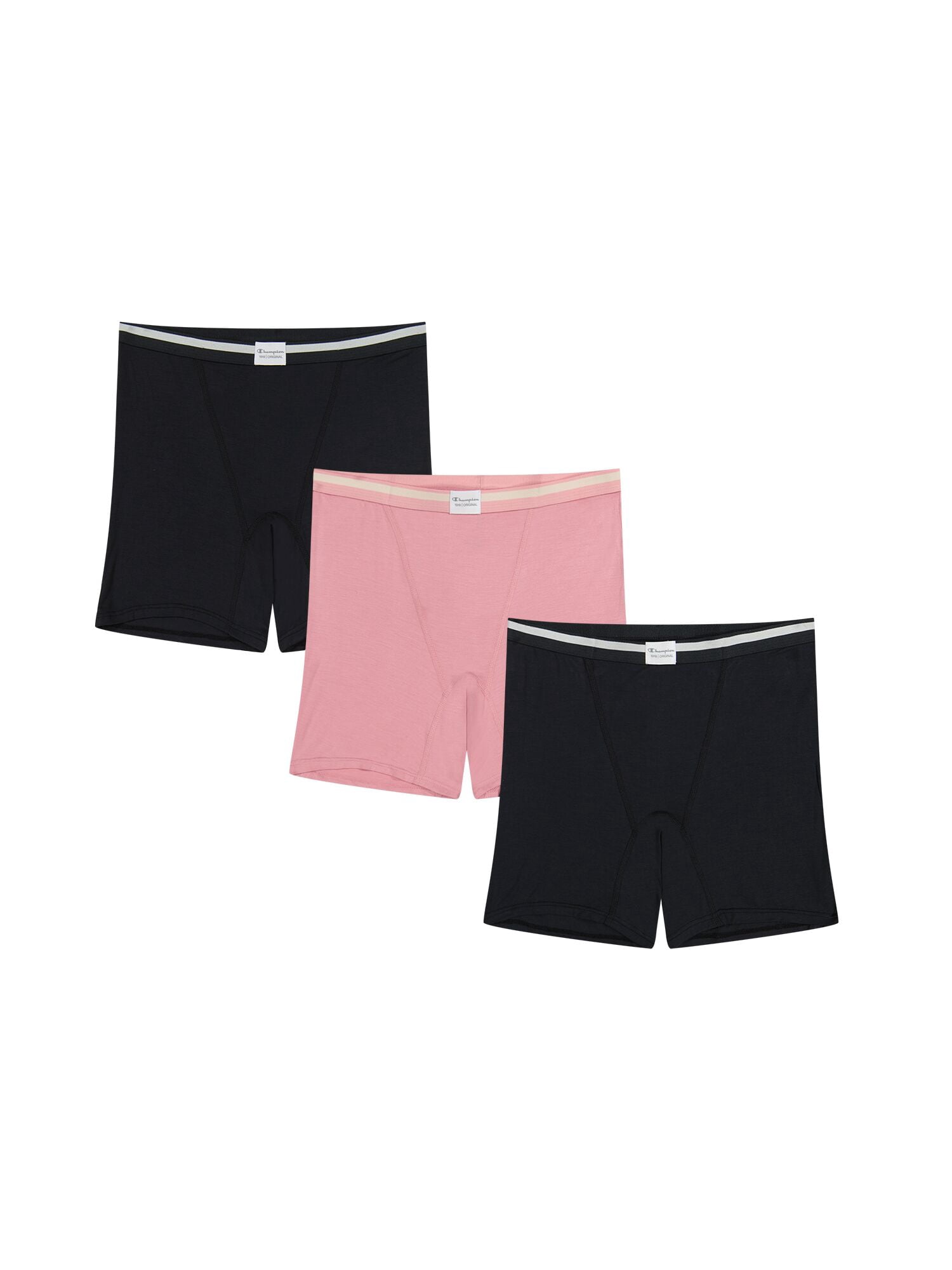Champion Women's Long Leg Boyshort Underwear, 3 pack, Sizes S - XXL