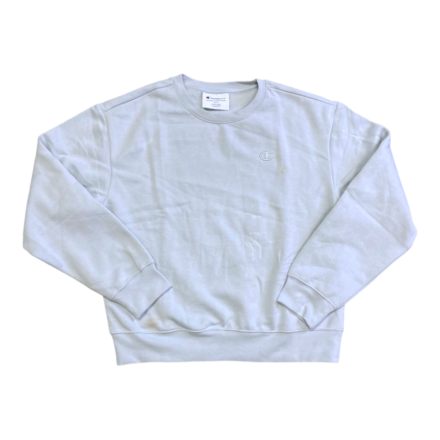 Silver Grey Champion Sweater Grey Crew Neck White Vanderbilt Patchwork Hoodie main image 1