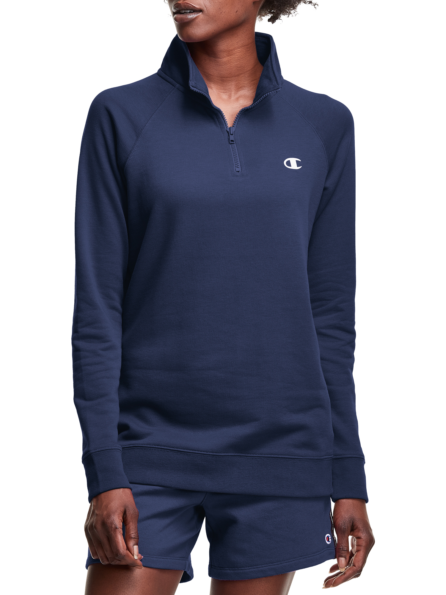 Champion Women's Long Sleeve Quarter Zip Pullover - image 1 of 6