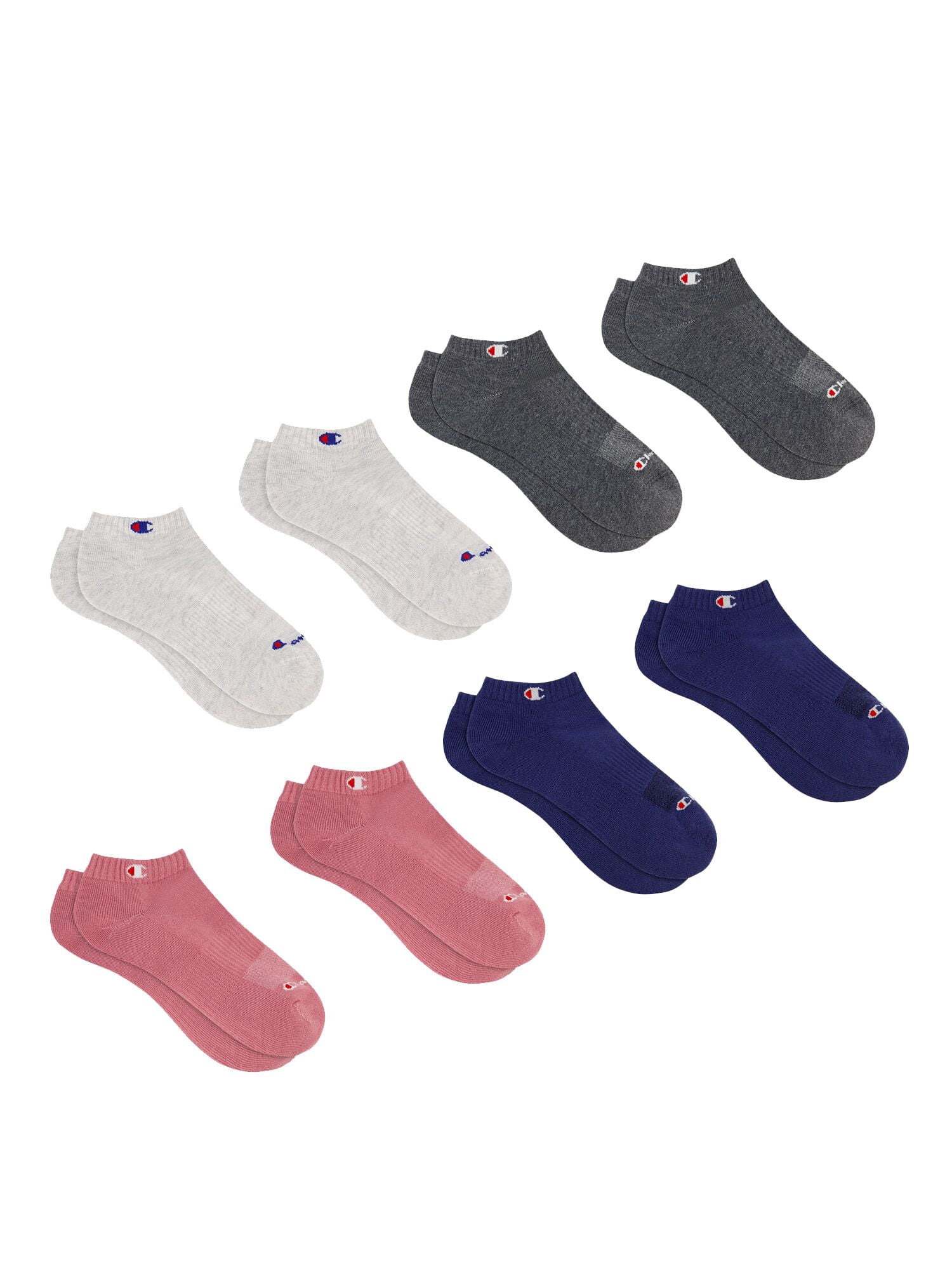 Champion Women’s Low Cut Cushioned Socks, 8 Pack, Sizes 4-10