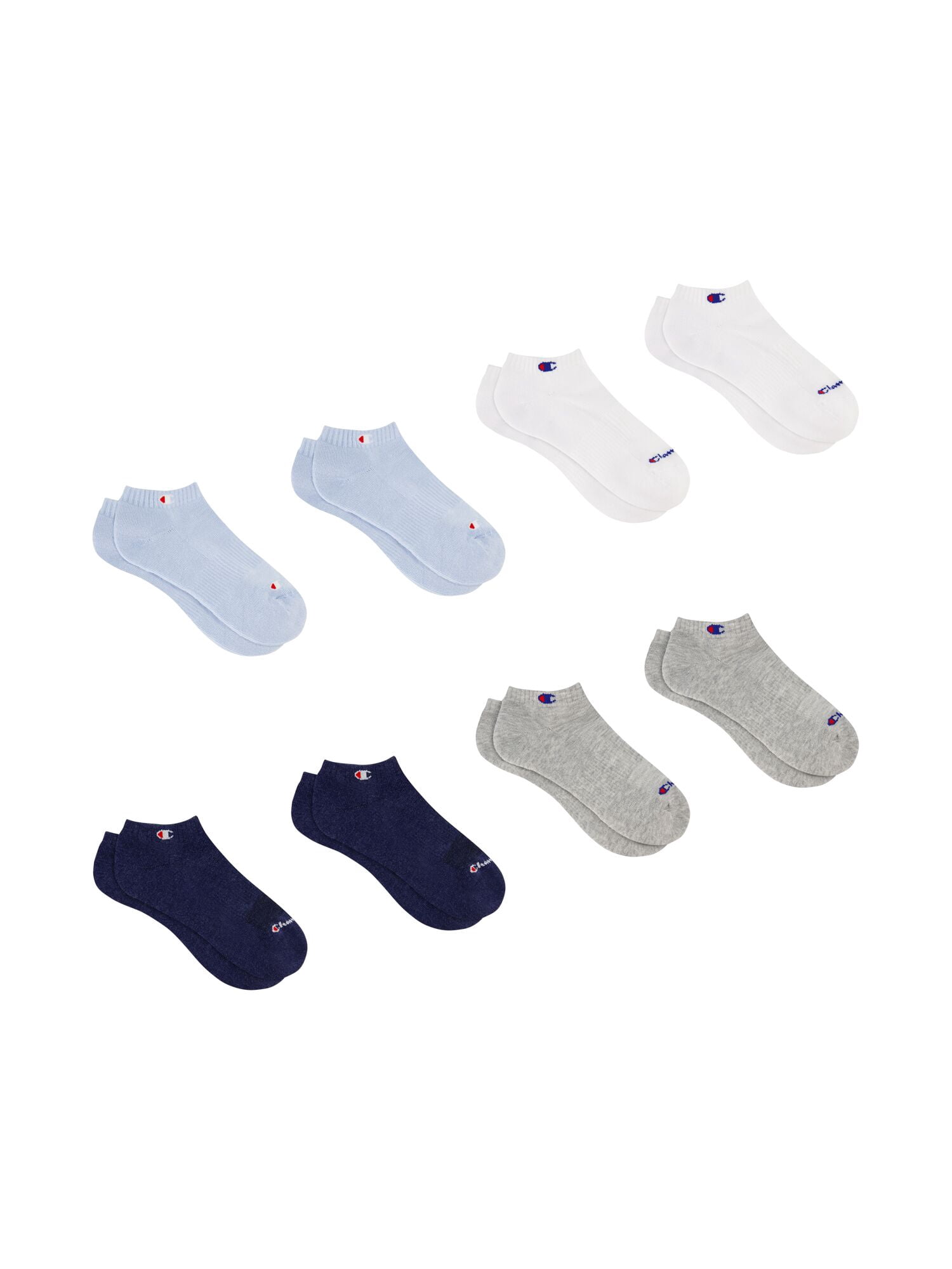 Champion Women’s Low Cut Cushioned Socks, 8 Pack, Sizes 4-10