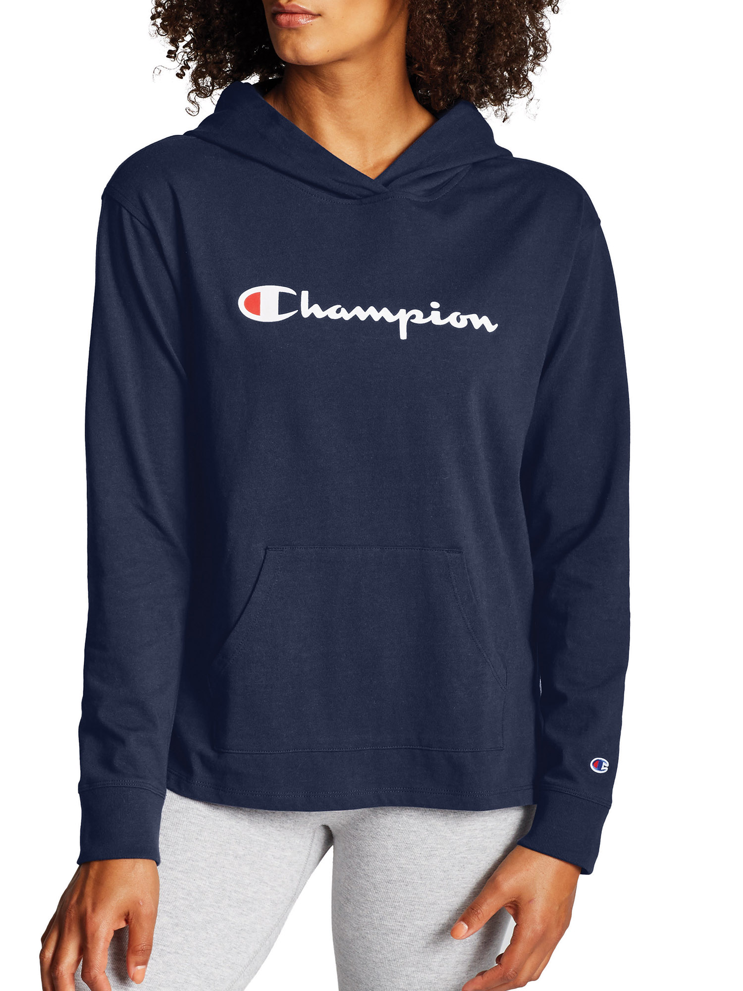 Champion Women's Middleweight Jersey Pullover Hoodie - image 1 of 5