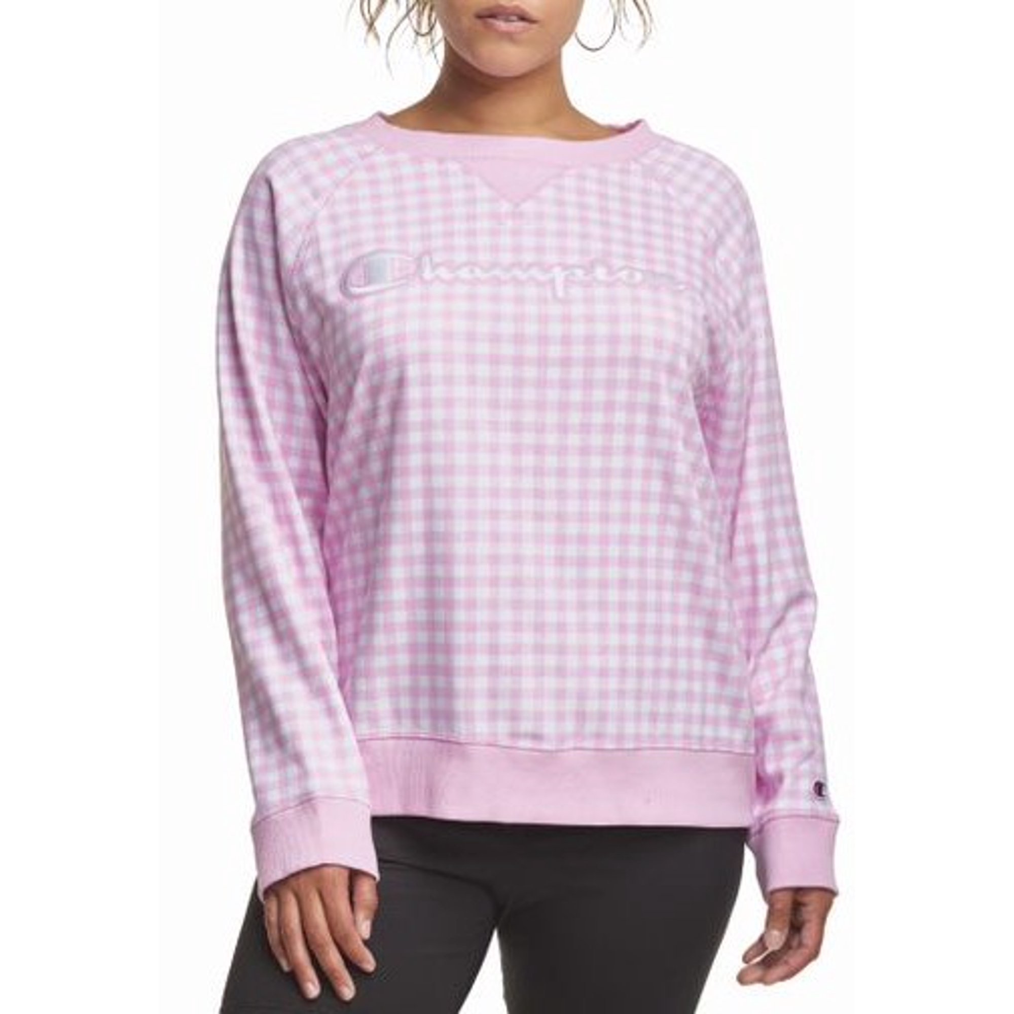 champion gingham sweatshirt