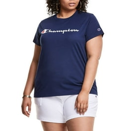 Champion Women s Plus Size Graphic V Neck Tee Walmart