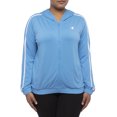 thumbnail image 1 of Champion Women's Plus Full-Zip Hoodie with Mesh Taping, 1 of 5