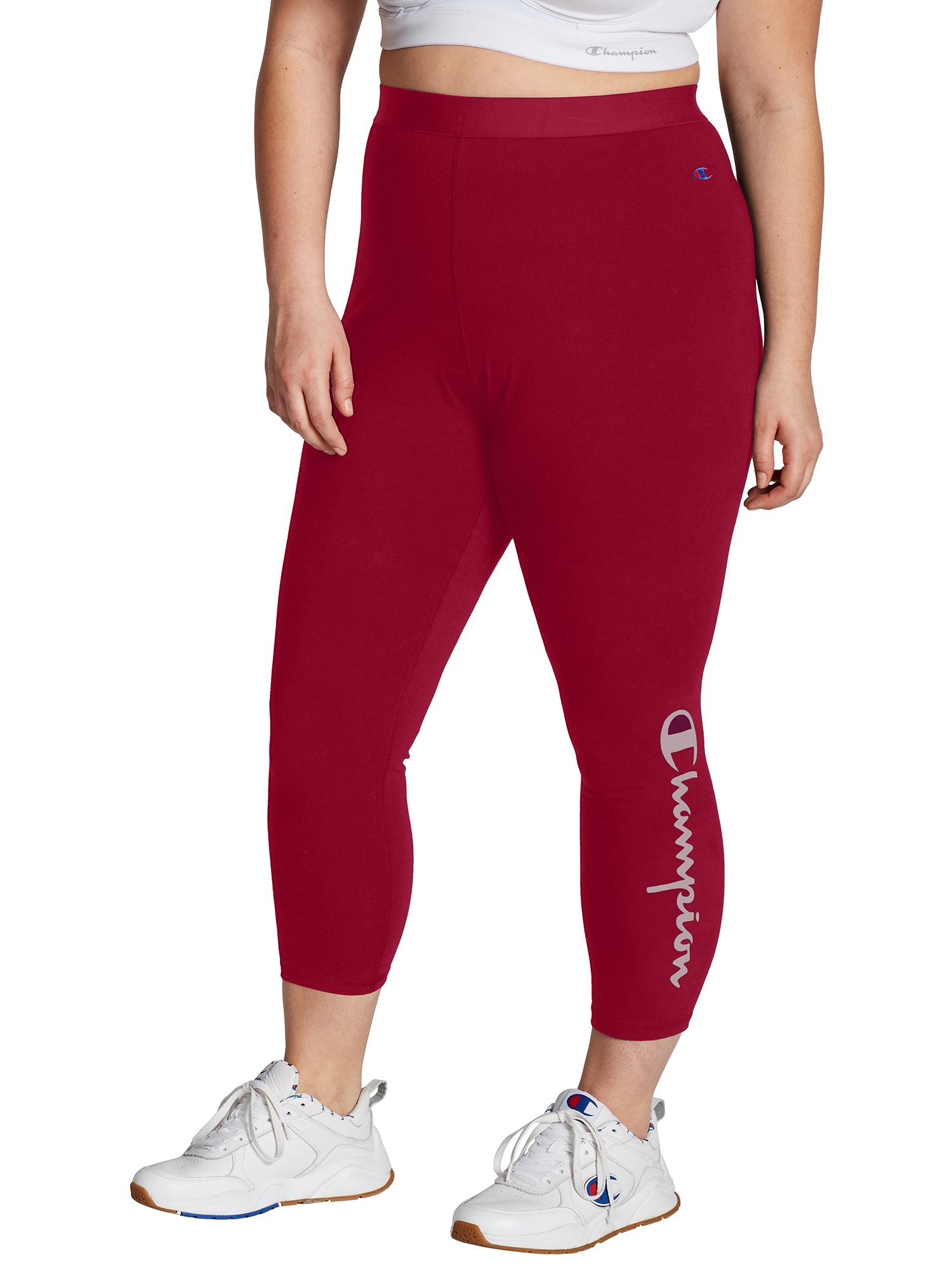 Champion Women s Plus Size Authentic 7 8 Leggings Walmart