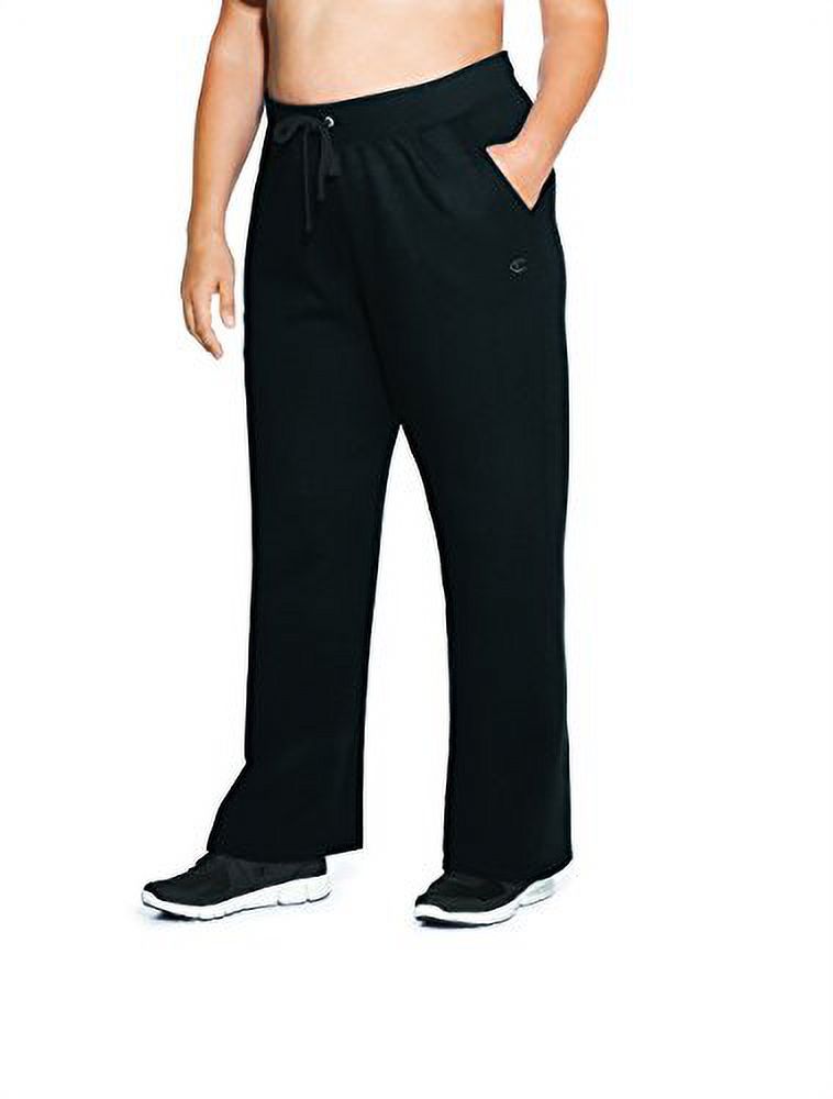 Champion Women's Plus Size Fleece Open Bottom Pant